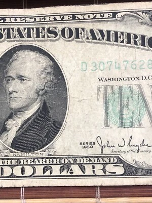 Vintage 1950 $10 Dollar Good Condition Very Collectable  - Image 1 of 4