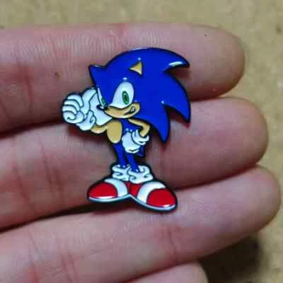 Sonic the Hedgehog Enamel Pin Hat Backpack Jackets Badge Brooch Lapel Gaming - Image 1 of 2