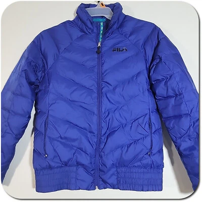 FILA Sport MEDIUM Women Winter Jacket Feather Down Filling Periwinkle Blue Color - Image 1 of 4