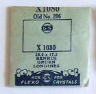 Vintage NOS G-S Crystal X1080 for BENRUS GRUEN LONGINES* 26.6 x 17.5 mm