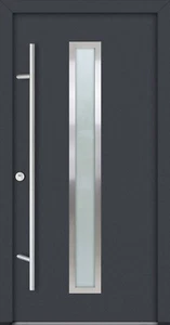 LAGERVERKAUF! Haustür Alu-Stahl Tür DS68AC mit Griffset DIN Rechts 110x210 cm - Bild 1 von 3