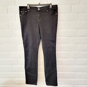 Bongo Women's Black Denim Jeans Size 18W Skinny Stretch Mid Rise NWT - Picture 1 of 12
