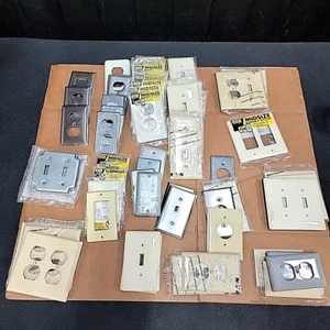 (80+pc) Electrical Cover Plate Lot Assorted Electrician Contractor Handyman New - Picture 1 of 23