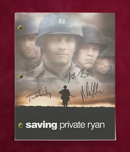 Guión completo de película Saving Private Ryan con firmas de reproducción  - Imagen 1 de 5
