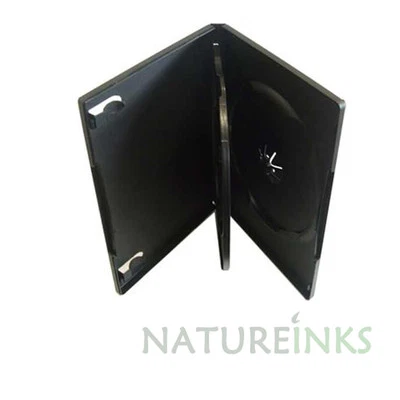 10 x 3 Way TRIPLE CD DVD Case Cases Flip Tray clear outer cover 14mm spine - Image 1 of 2