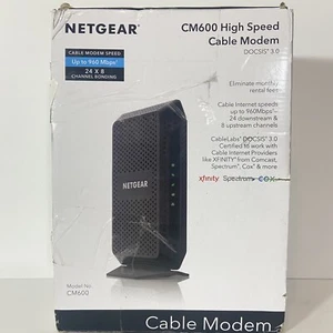 NETGEAR CM600 High Speed 960Mbps DOCSIS 3.0 Modem kablowy - Zdjęcie 1 z 8