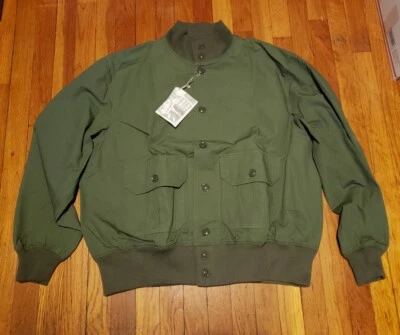 ENGINEERED GARMENTS A-1 OLIVE COTTON RIPSTOP JACKET MENS SIZE LARGE SOLD AS IS - Image 1 of 4