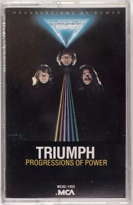 TRIUMPH: Progressions of Power SEALED USA MCA Cassette Tape Hard Rock NEW Foto 1 de 3