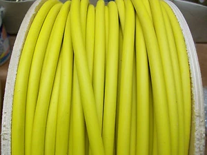 YELLOW 7MM PERFORMANCE IGNITION LEAD SPARK PLUG LEAD CABLE I METER HT WIRE WOUND - Picture 1 of 1