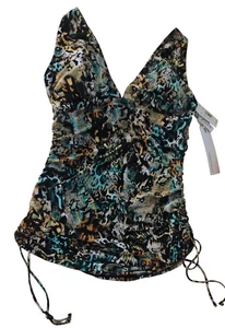 Magicsuit Damen Tankini Oberteil Mehrfarbig Seitenraffung Schlankmacher Gr. XL Neu mit Etikett - Bild 1 von 7