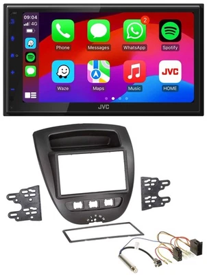JVC Bluetooth 2DIN MP3 DAB USB Autoradio für Peugeot 107 Citroen C1 Toyota Aygo - Bild 1 von 4