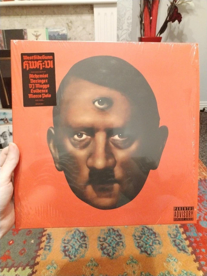 Westsidegunn Hitler Wears Hermes 6 Vinyl Black Hitler Cover Red Variant - Image 1 of 1