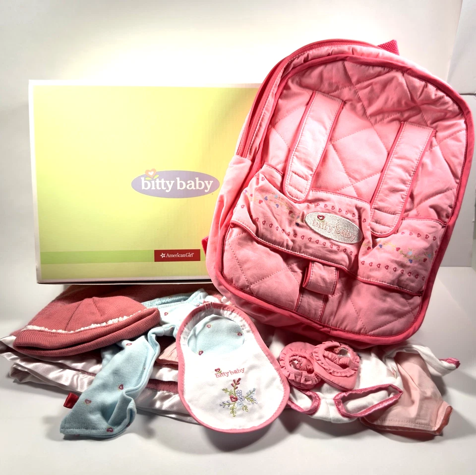 American Girl - Bitty Baby Starter Set - Juego completo - Mochila y manta Foto 1 de 4