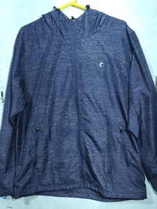 Zyia Active Jacket Mens XL Full Zip Hooded Lightweight Windbreaker - Picture 1 of 12