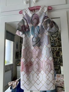TED BAKER KRIMBA SEA OF CLOUDS DRESS SIZE 6 - Picture 1 of 8