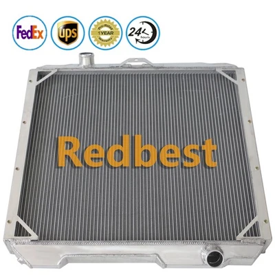 Radiador de aluminio de 4 filas para 1992-01 AM General Hummer 2002-2004 Hummer H1 6,5 L diésel Foto 1 de 4