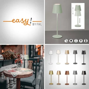 FHL easy Viletto Akku Außen LED Tischleuchte Tischlampe Touch dimmbar USB IP54 - Bild 1 von 42