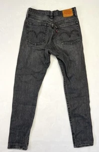 LEVI'S 501 Premium Women's Unisex Straight Leg Black Jeans Button Fly Size 24/28 - Picture 1 of 11