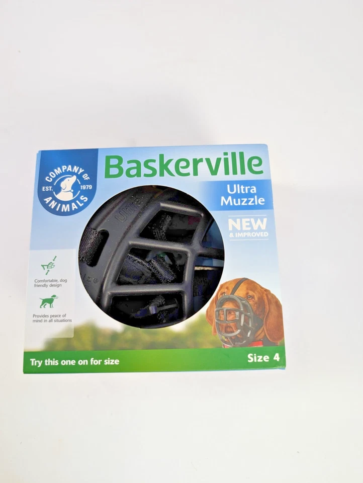 Baskerville Ultra Muzzle Size 4 Medium Dogs Tan Pointer Springer Spaniel Husky