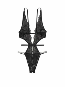 ┥Victoria's Secret Muy Sexy Sin Forrar Encaje Correa Brillo Sin Entrepierna Peluche XS M L - Imagen 1 de 3