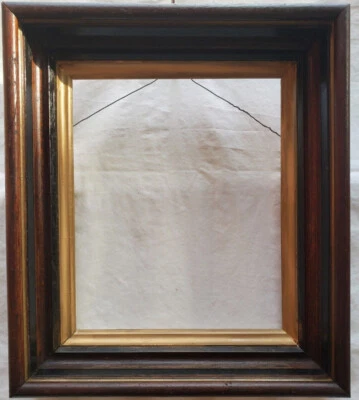 Antiguo marco de casete americano con acento dorado interior apertura tamaño 9,5X11,5 inc Foto 1 de 4