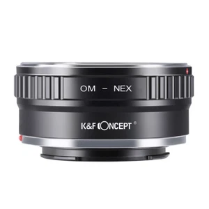 KF Concept Adapter for Olympus OM Mount Lens to Sony E NEX Camera NEX-6 A9 A3000 - Picture 1 of 7