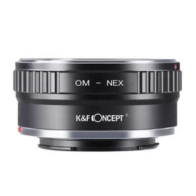 KF Concept Adapter for Olympus OM Mount Lens to Sony E NEX Camera NEX-6 A9 A3000 - Image 1 of 4