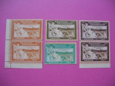 Vignette ; lot de 6 vignette Geldersche Tentoonstilling 1897 (à voir ) - Photo 1/2