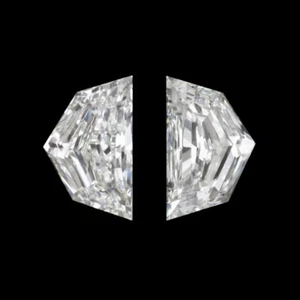 LAB CREATED DIAMANT PASSENDES PAAR 1/2 KARAT CADILLAC-SCHLIFF LOSE AKZENTSTEINE - Bild 1 von 1