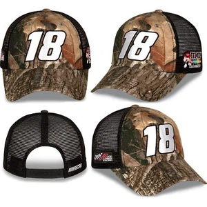 Kyle Busch M&M's Camouflage schwarz Mesh Druckknopflasche Mütze * NEU mit Etikett * Wert von 27 $ - Bild 1 von 1