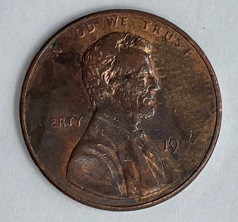 1996-P Lincoln Memorial Penny Struck Through Grease Error Cover