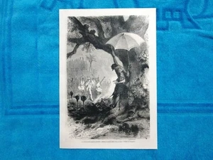 Gravure Année 1863 - Missionnaire anglican crucifié à Abomey (Benin) - Picture 1 of 1