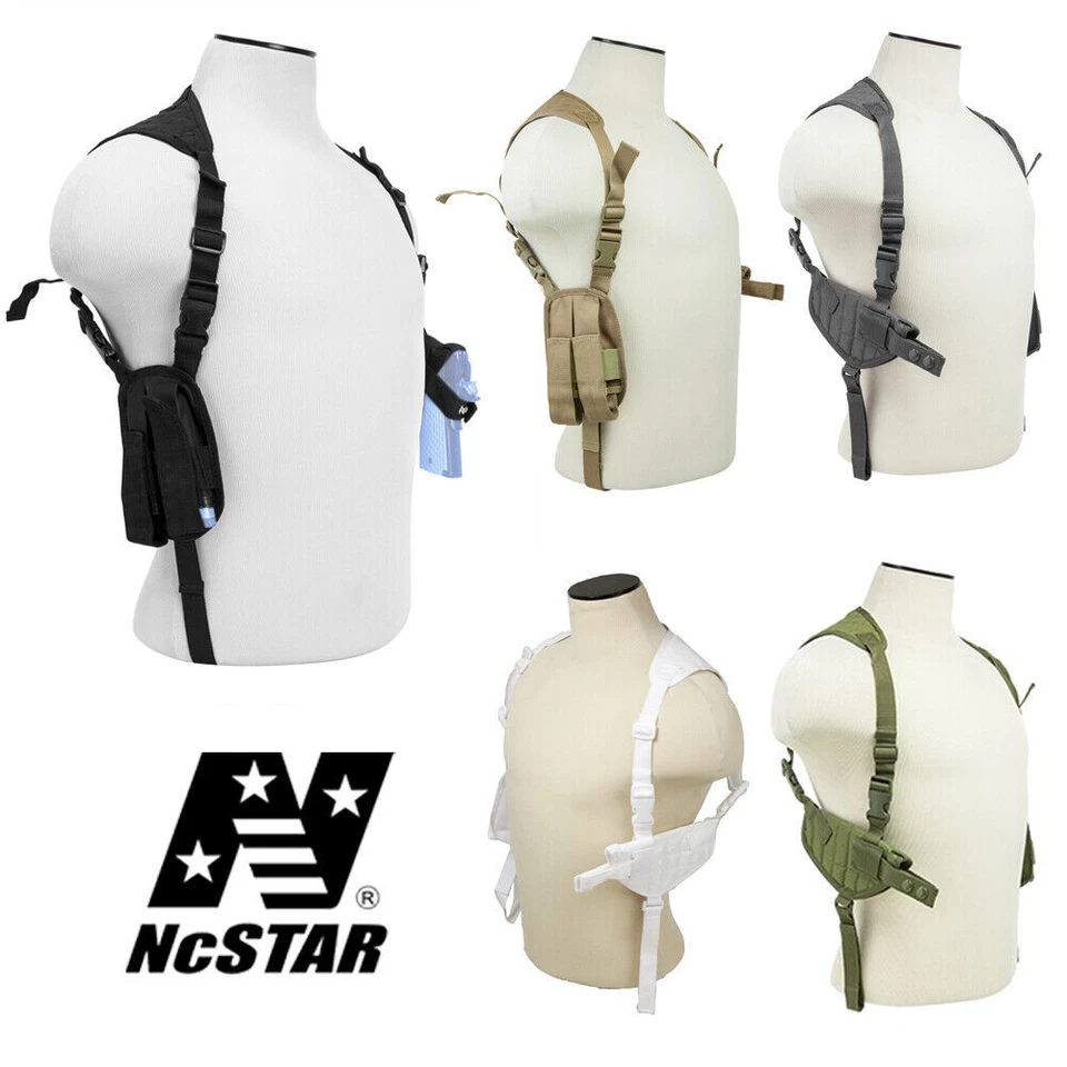 NcSTAR CV2909 Tactical Universal Shoulder Pistol Holster & 2 Magazine Pouches - Image 1 of 1