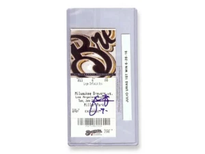 Julio Urias Signed Autographed Ticket Dodgers 1st Win 6/28/16 PSA 8A56537 - Picture 1 of 2