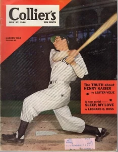 1946 (July 27) Collier's magazine, Baseball Joe DiMaggio, New York Yankees~Fair  - Picture 1 of 6