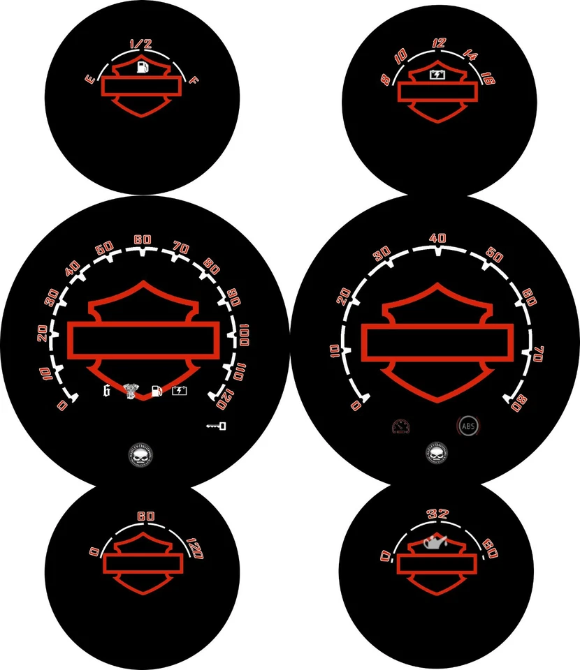 Placa frontal Harley Davidson ST Glide, FLTRX Road Glide 2005-2013 HD roja Foto 1 de 1