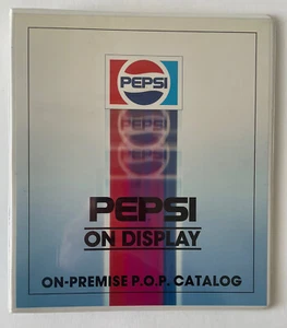 Vintage Pepsi On Premise Display Catalog Employee Binder - Rare! - Picture 1 of 4