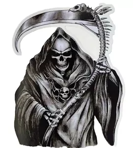 Calcomanía a todo color Santa Muerte Ghost Rider de 3,8"" x 5 - Imagen 1 de 5