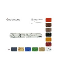 COPPIA COPRICUSCINI DIVANO TESSUTO ELASTICIZZATO BRIO LINEA CERCHIO JOKER HOME