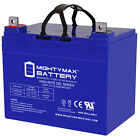 Mighty Max 12V 35AH GEL NB Replacement Battery Compatible with Leoch DJW12-35