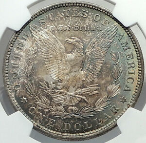 1881 UNITED STATES of America SILVER Morgan US Dollar Coin EAGLE NGC MS i79619