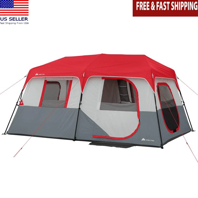 Tienda de campaña instantánea para cabina para 8 personas con luces LED Altavoz Bluetooth Fácil de configurar al aire libre Foto 1 de 4