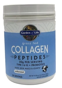 Garden of Life Grass Fed Collagen Peptides, Unflavored, 19.75 oz Exp 11/25 - Picture 1 of 3