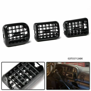 Fit For 1998-02 Dodge Ram 1500 2500 3500 3PC A/C Air Heater Dash Bezel Vents Kit - Foto 1 di 12