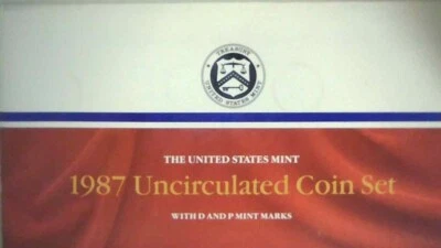 1987-P-D US Mint Set 10 Coins 22scr0412-5 - Image 1 of 4