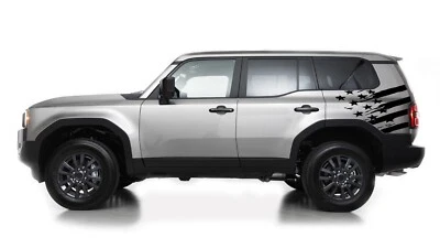 Kit de calcomanías de diseño gráfico trasero con bandera de Estados Unidos para Toyota Land Cruiser SUV Foto 1 de 4