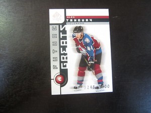 2001-02 SP Authentic # 116 Alex Tanguay (B60) # 3245/3500 Colorado Avalanche