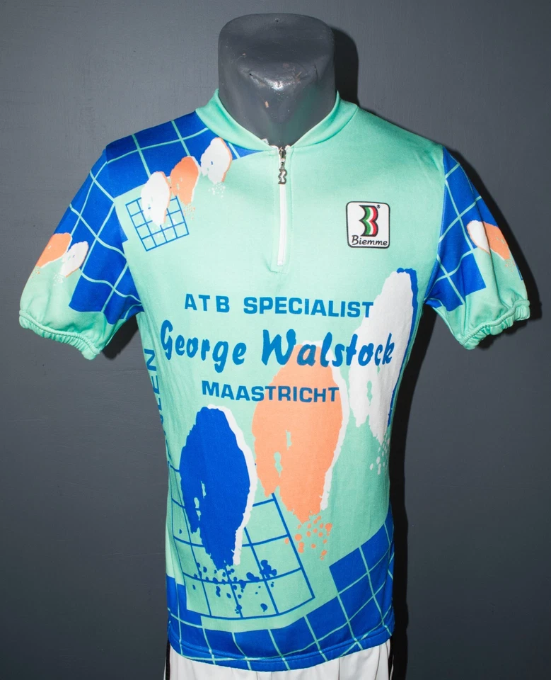 Biemme Italia Jersey Short Sleeve Bike 1/4 Zip Cycling Shirt Size Adult M - Image 1 of 3