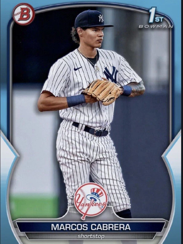 [DIGITAL] Topps Bunt - Marcos Cabrera - Bowman 23 S1 - Sky Blue Prospect Base - Image 1 of 1