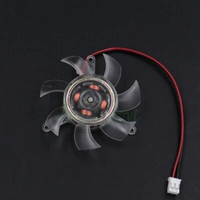 46mm 2pin 2.0mm PC Graphics Card GPU VGA Video Card Cooling Fan Hole Pitch 39mm - Image 1 of 4